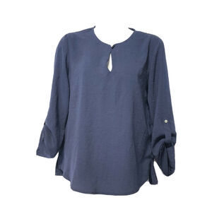 alice blue for stitch fix Blue Roll tab sleeve shirt Size SP